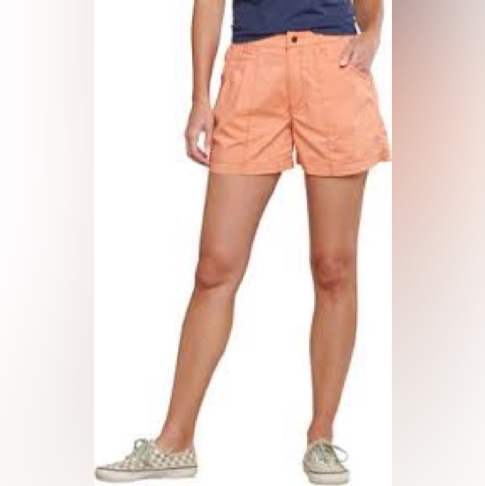 Toad & Co NWT Boundless Hike Shorts Women’s XL Cream Peach Orange Performance